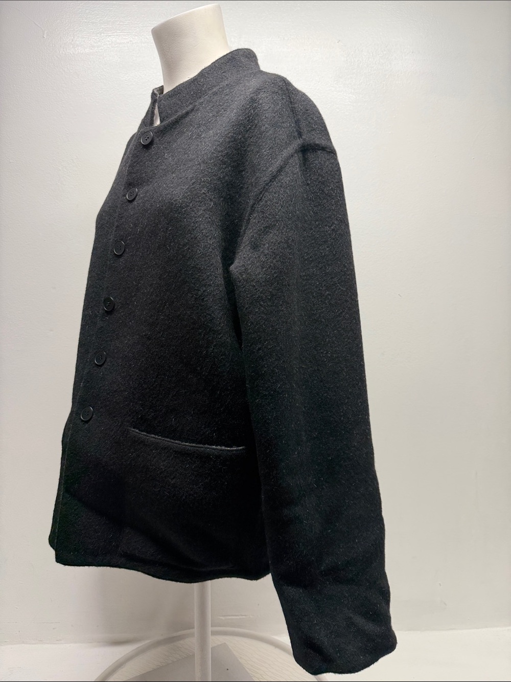 Millma's 100% Alpaca Jacket Knit Sweater Reversible Gray Black Plus Size XXL - Picture 7 of 10